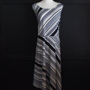 Penningtons | Asymmetrical Sleeveless Striped Dress